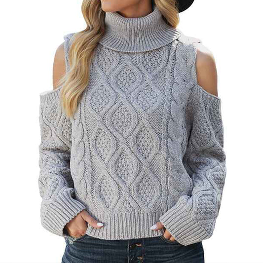 Grey-Womens-Cold-Shoulder-Sweaters-High-Neck-Long-Sleeve-Oversized-Knitted-Jumper-Pullover-Sweater-Tops-K171