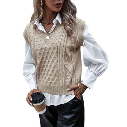 Khaki-Women-V-Neck-Sleeveless-Oversized-Sweater-Vest-Casual-Loose-Cable-Knit-Sweaters-Tank-Pullover-Fall-Winter-Outfits-K020