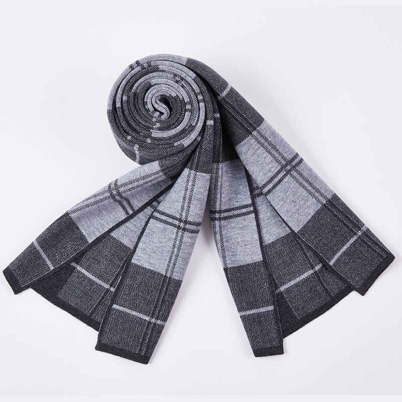 Light-Grey-Mens-Cashmere-Feel-Winter-Plaid-Scarf-Buffalo-Check-Scarves-D001-Detail_2