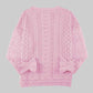 Pink-Long-Sleeve-Hollow-Out-Sweater-Casual-Cute-Crochet-Lace-Pointelle-Knit-Pullover-Crew-Neck-Loose-Blouses-for-Women-K126