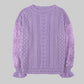 Purple-Long-Sleeve-Hollow-Out-Sweater-Casual-Cute-Crochet-Lace-Pointelle-Knit-Pullover-Crew-Neck-Loose-Blouses-for-Women-K126