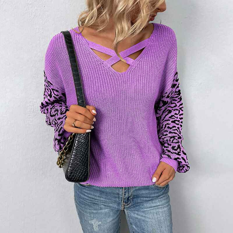 Purple-Womens-Fall-Pullover-Sweater-Tops-Leopard-Print-Knitted-Sweaters-Jumper-Tops-Long-Sleeve-Cable-Knit-Sweaters-Sweatshirt-K413