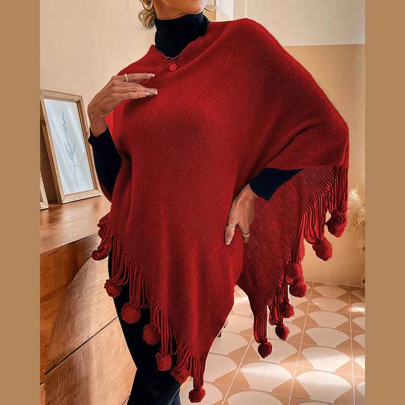 Red-Womens-Thick-Soft-Pashmina-Shawl-Wrap-Scarf-Warm-Solid-Color-Stole-K308