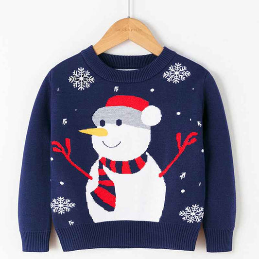 Royal-Blue-Kids-Christmas-Sweater-for-Toddler-Boys-Girls-Holiday-Pullover-Top-Cardigan-V041