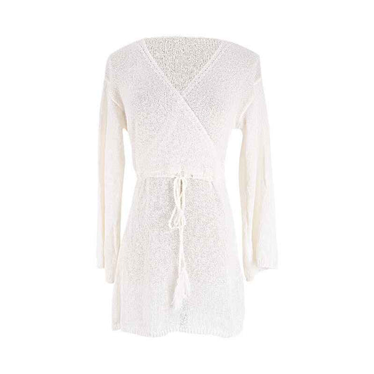 White-Womens-Fashion-Swimwear-Crochet-Tunic-Cover-Up-Beach-Dress-White-Map