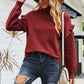 Wine-Red-Womens-Sweaters-Casual-Long-Sleeve-Turtleneck-Ruffle-Knit-Pullover-Sweater-Tops-Solid-Color-Striped-K449