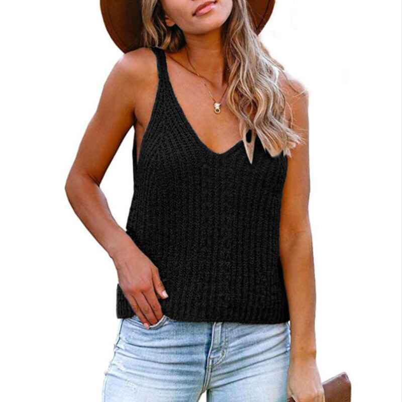 Women_s-V-Neck-Ribbed-Knit-Sleeveless-Crop-Vest-Tank-Top-apricot-front-black
