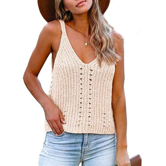 Women_s-V-Neck-Ribbed-Knit-Sleeveless-Crop-Vest-Tank-Top-apricot-front-whitebackground