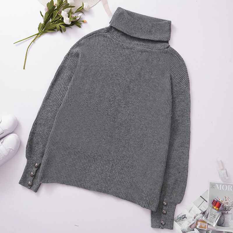 Womens-Long-sleeve-Turtleneck-Chunky-Knit-Loose-Oversized-Sweater-Pullover-Jumper-K202