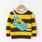     Yellow-Kids-Boys-Cable-Knit-Sweater-Long-Sleeve-Round-Collar-Striped-Sweatshirt-Baby-Cotton-Pullover-Sweater-Spring-V051