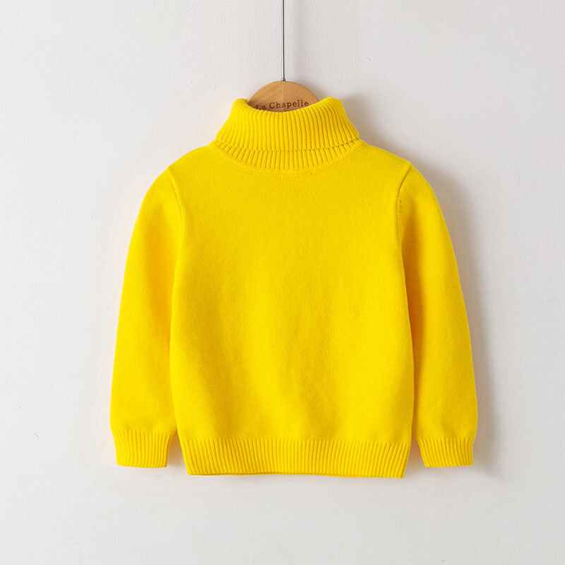 Yellow-kids-Girl-Sweater-Turtleneck-Cable-Knit-Pullover-Solid-Sweater-Long-Sleeve-Warm-Top-Fall-Winter-Clothes-V026