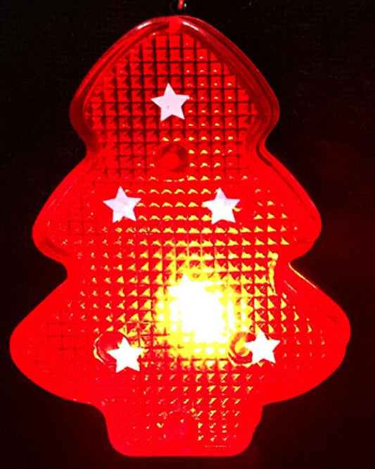 1Pair Christmas Tree Shaped LED Light Up Drop Earrings