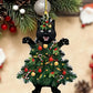 1pc Adorable Screaming Cat Acrylic Christmas Tree Ornaments Xmas Hanging Decoration