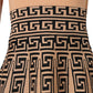Geometric Print Long Sleeve Work Dress