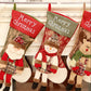 Xmas Big Stockings Santa Snowman Elk Hanging Candy Bag Christmas Tree Ornament