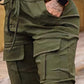 Pocket Design Drawstring Cuffed Cargo Pants
