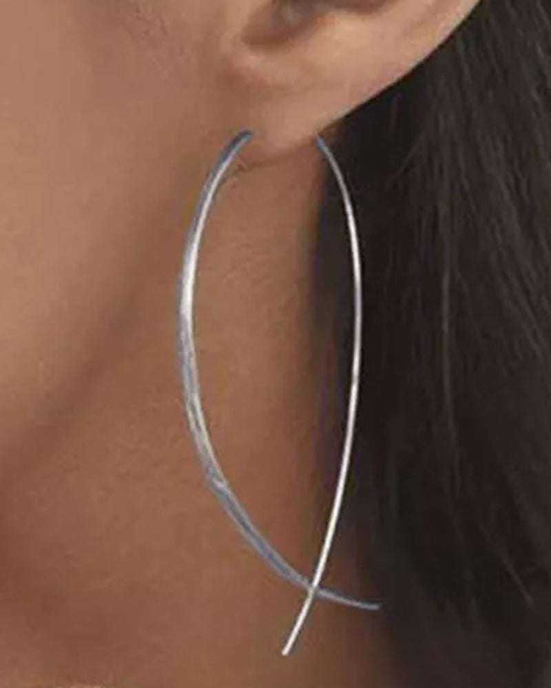 1Pair Fish Shaped Simple Hook Earrings