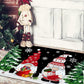 Merry Christmas Santa Claus Plaid Welcome Home Front Door Decorations Christmas Decor Door Mat Anti Slip Bottom Indoor Outdoor Carpet