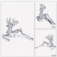 4PCS Christmas Tree Decorations Acrylic Hanging Ornaments Set Snowflake Elk Decorations Christmas Tree Winter New Year Party Supplies