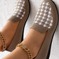 Houndstooth Breathable Casual Loafers