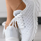 Bubble Textured Lace up Sneakers