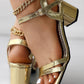 Ankle Strap Chunky Heeled Sandals