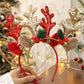 1pc Christmas Headband Antlers Hair Accessories Christmas Ornament Party Headpiece