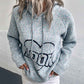 gray-Women_s-Casual-Heart-Knit-Long-Sleeve-Pullover-Hooded-Sweatshirt-Top-front
