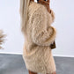 Fluffy Long Sleeve Casual Dress