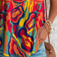 Multi color Abstract Print Cami Top