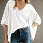 V Neck Half Sleeve T Shirt with Pocket