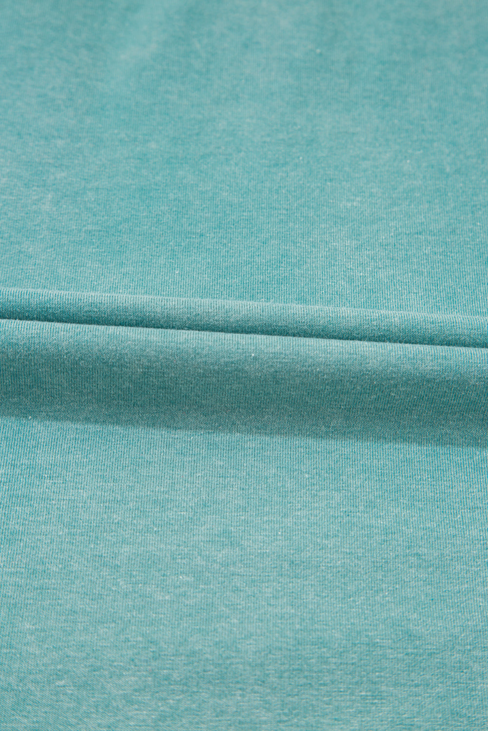 Sea Green MAMA Printed Mineral Wash Crewneck T Shirt