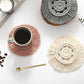 Camel Boho Macrame Woven Coaster
