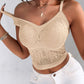 Lace V Neck Spaghetti Strap Bralette Camisoles Sexy Soft Crop Tank Top