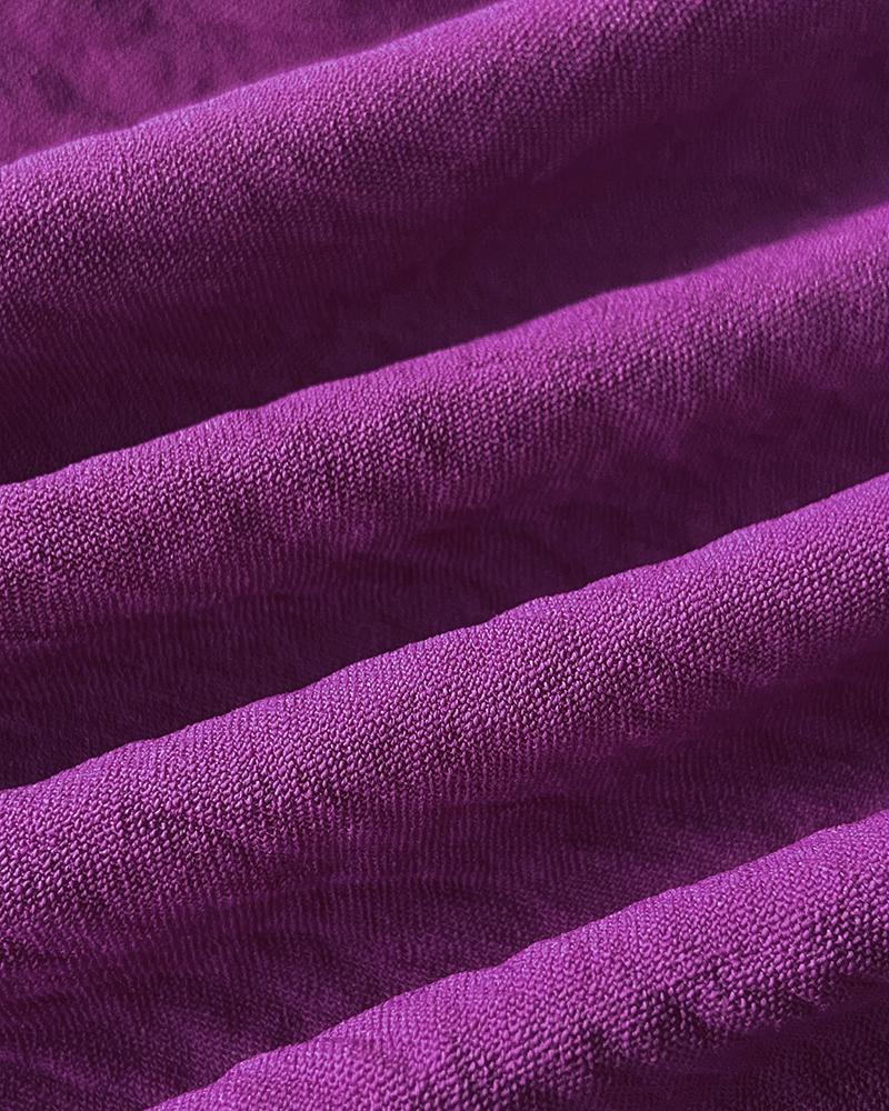 Halter Sleeveless Lace up Jumpsuit Casual Waist Ruched Loose Fit Romper