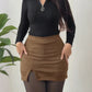 Casual A Line Slit Short Skort