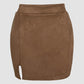 Casual A Line Slit Short Skort