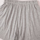 Gray Solid Color Loose Tee 2 Piece Shorts Set