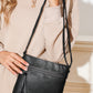 Medium Grey Vintage Style Faux Leather Single Shoulder Bag