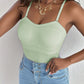 Spaghetti Strap Slim Fit Tank Top Sexy Workout Camisole Tops