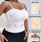 Spaghetti Strap Built in Bra Slim Fit Tank Top Sexy Back Criss Cross Workout Camisole Tops