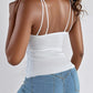 Spaghetti Strap Slim Fit Tank Top Sexy Workout Camisole Tops