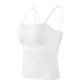 Spaghetti Strap Built in Bra Slim Fit Tank Top Sexy Back Criss Cross Workout Camisole Tops