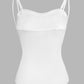 Spaghetti Strap Built in Bra Slim Fit Tank Top Sexy Back Criss Cross Workout Camisole Tops