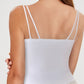 Spaghetti Strap Built in Bra Slim Fit Tank Top Sexy Back Criss Cross Workout Camisole Tops