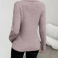 Shawl Collar Button Decor Knit Sweater