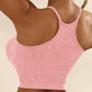 U Neck Racer Back Crop Active Top