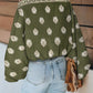 Floral Print Off the Shoulder Batwing Sleeve Top Casual Loose Fit Blouse