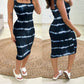 Tie Dye Print Square Neck Bodycon Dress