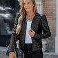 Sparkly Sequin Open Front Puff Sleeve Blazer Coat